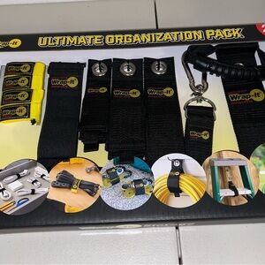 Wrap-It Storage Ultimate Organisation Storage Hang Gripping Strap Tie Pack 24Pcs